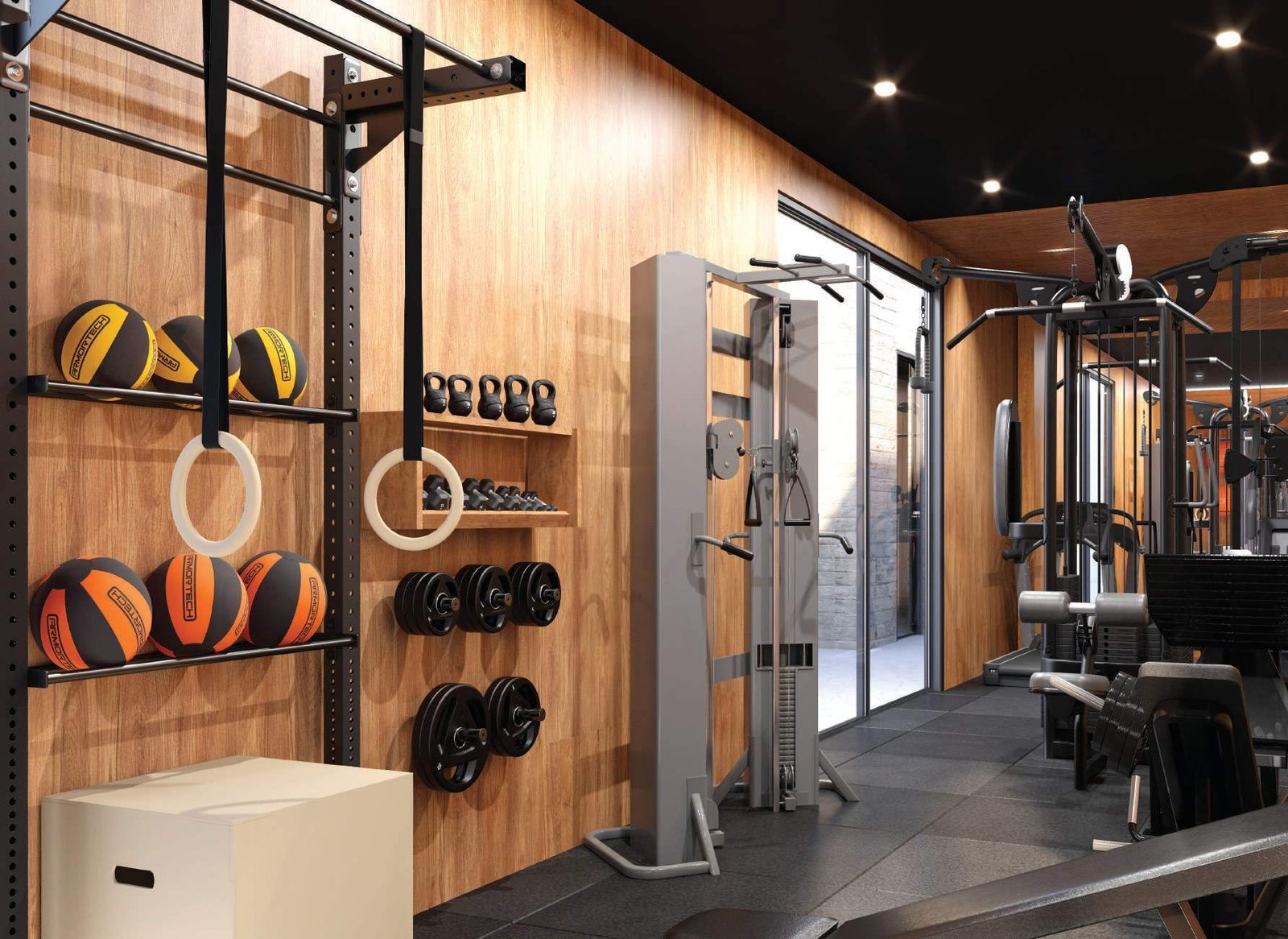 Perspectiva da academia do Sou Mais Wellness Charitas